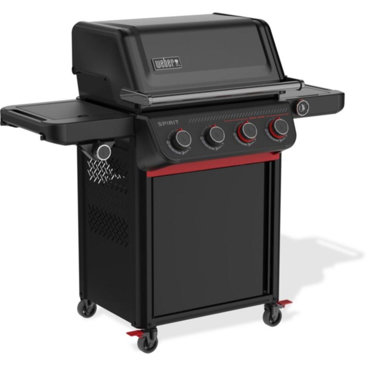 Barbecue gaz WEBER Gaz Spirit EPX-435R Stealth, sur chariot, 5 brûleurs dont 1 latéral, surface de cuisson 61 x 45