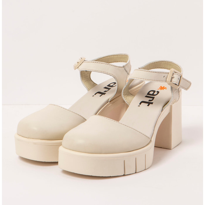 Sandalias con tacón 1991 NAPPA CREAM / EIVISSA color Cream