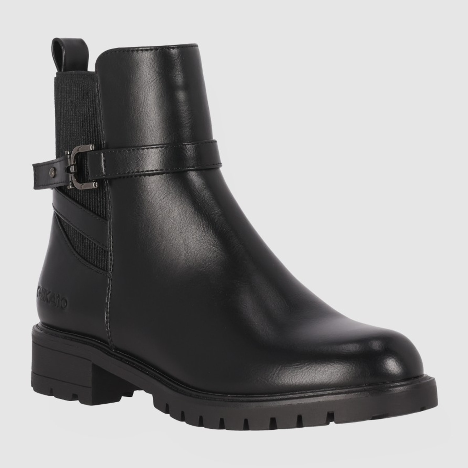 Botines - Negro - Tacón: Bajo