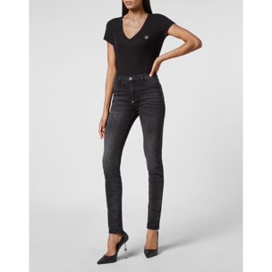 PHILIPP PLEIN Jegging de cintura alta