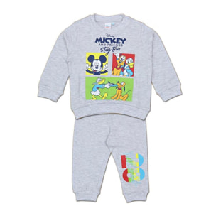 Pigiama Baby Mickey & Friends Autunno Inverno Grigio Lui Disney Grigio