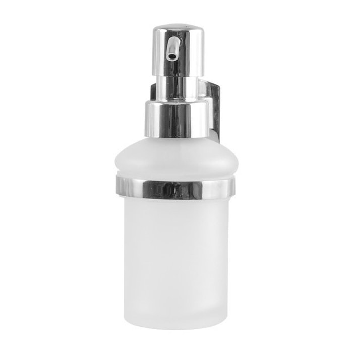 Distributeur de savon à fixer Verre & Chromé TAKU Transparent Spirella