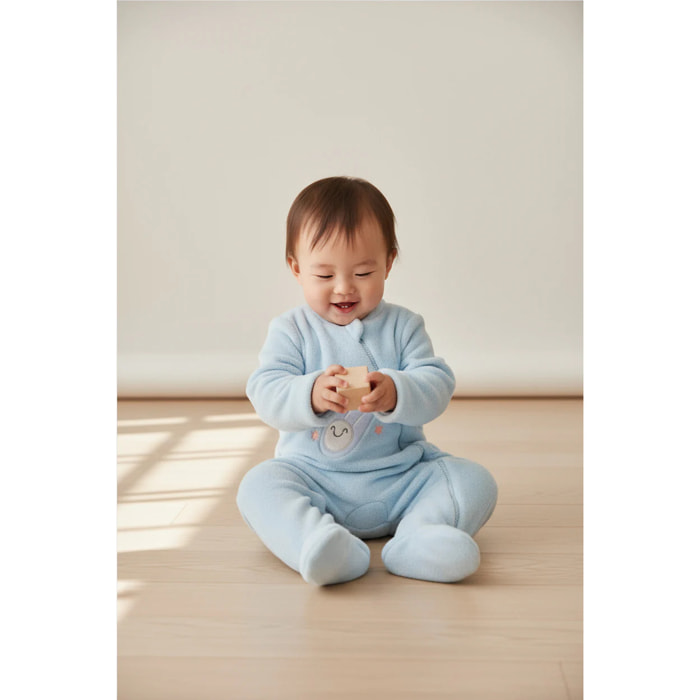 Felpa blu per neonato Baby Stars