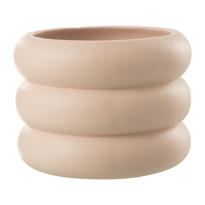 J-Line cache-pot Anneau - ciment - beige - large - Ø 23 cm