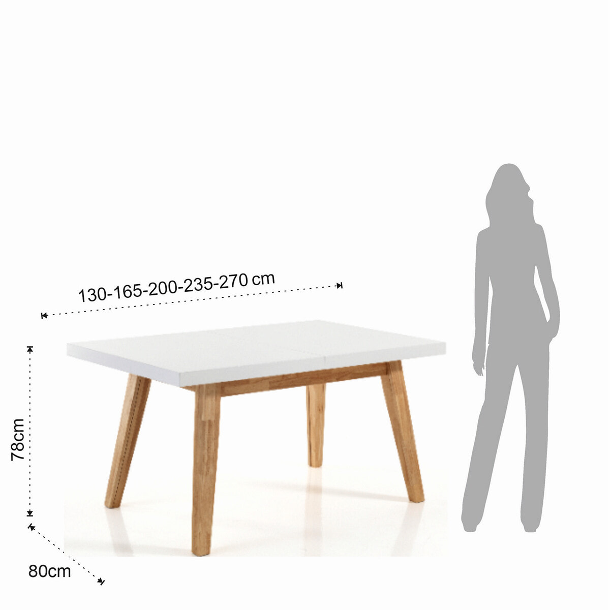 Tomasucci table extensible JOKER 130 Multicolore