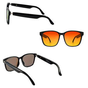 Gafas inteligentes GS08, llamada bluetooth, asistente de voz, control remoto de la cámara.