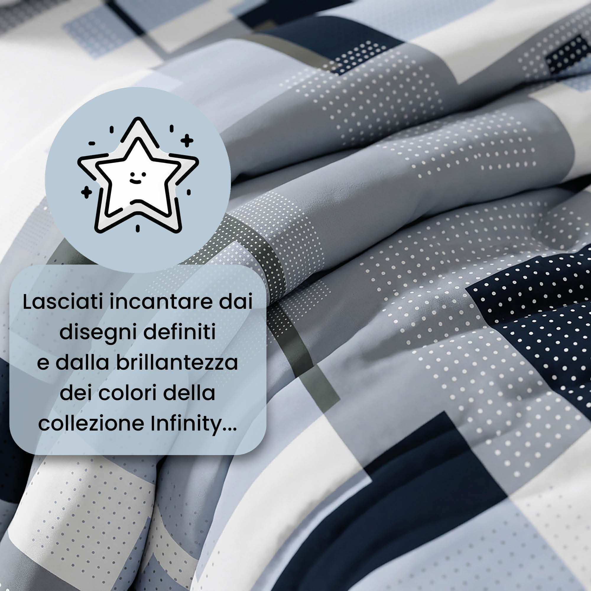 TRAPUNTA INVERNALE INFINITY - 300gr - 100% Microfibra - Made in Italy