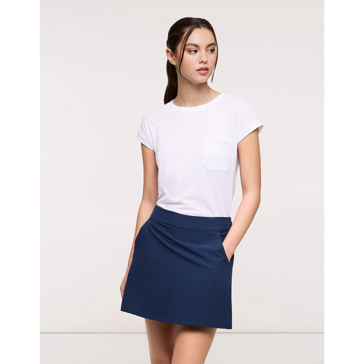 Falda Mini Azul Marino - Fabort