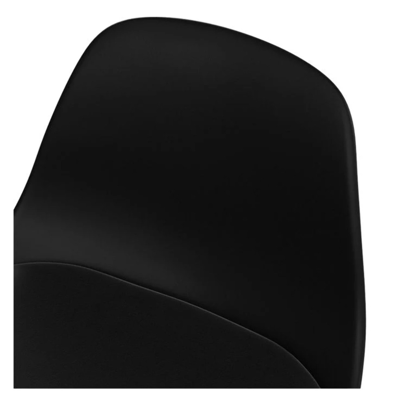 Lot de 2 chaises pour îlot central 65 cm noires - Leni