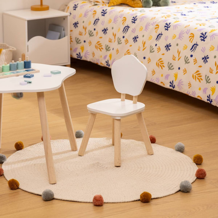 Chaises enfant Douceur blanc L23xp23xH47cm