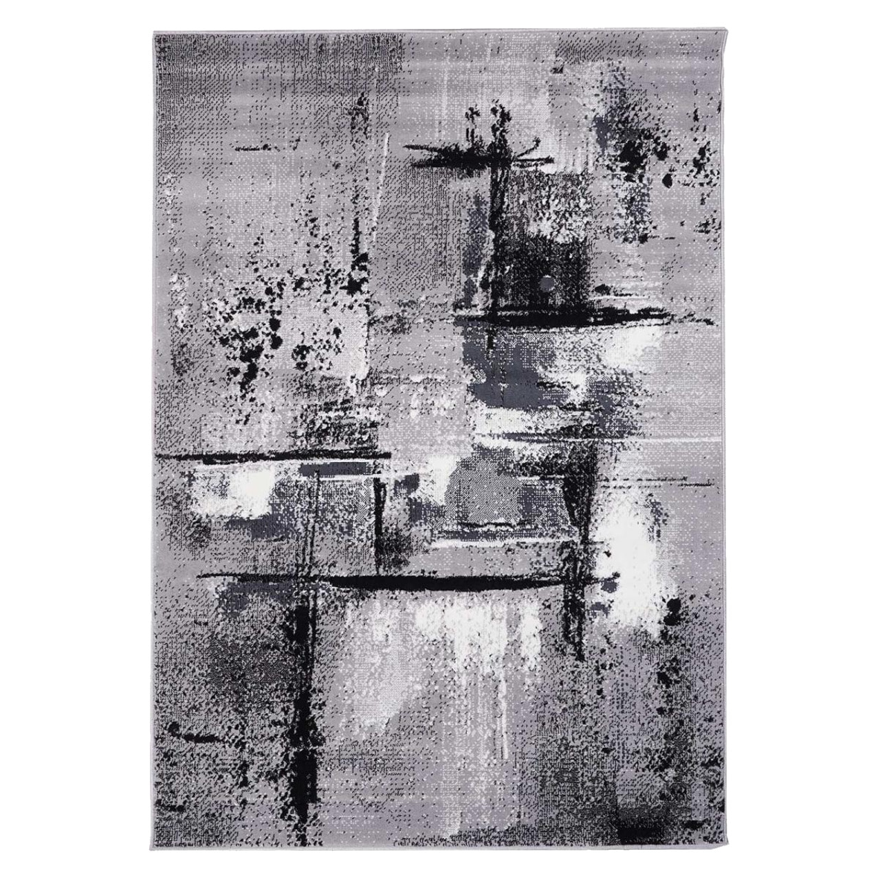 Tapis salon et chambre tissé motif abstrait LOLE