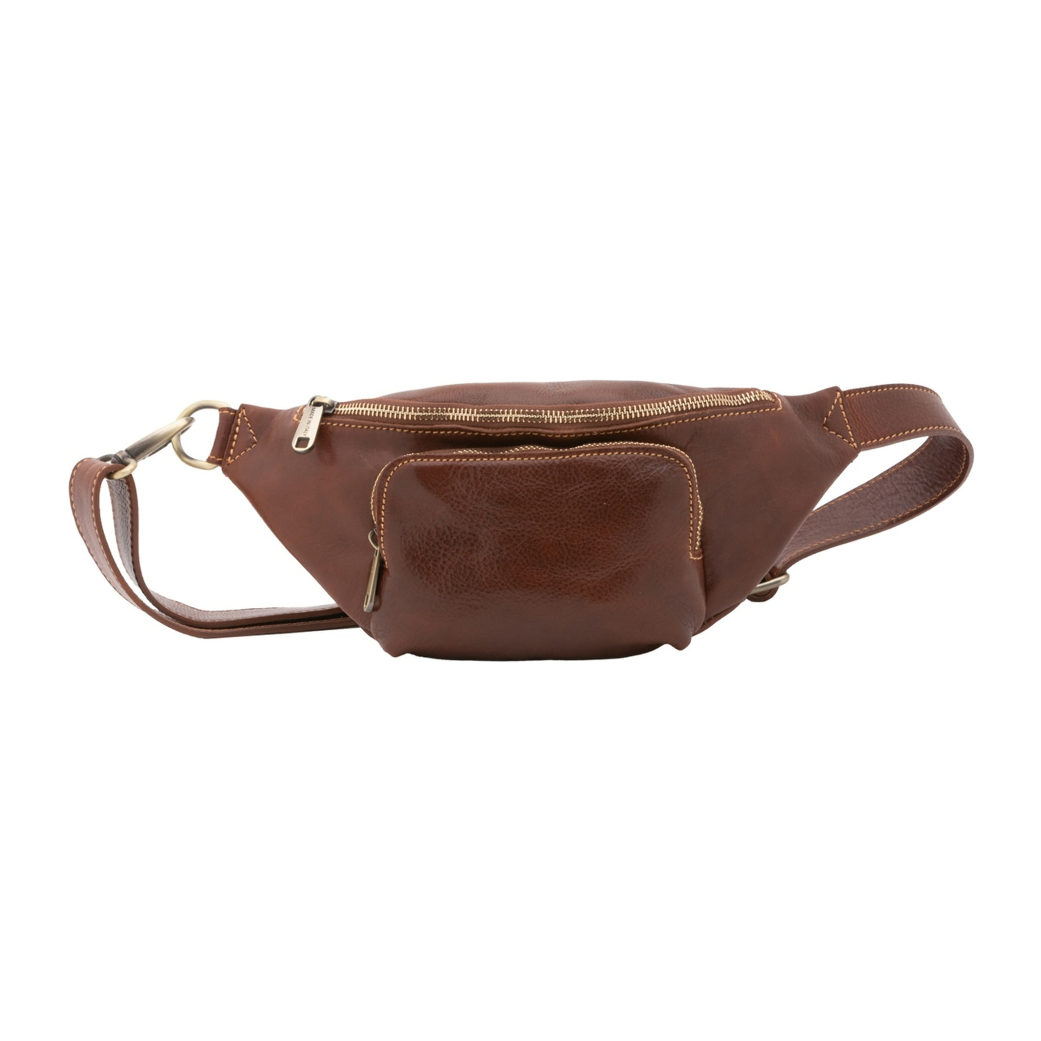Marsupio da uomo in vera pelle - Modello False - 100% pelle - 30.0 x 15.0 x 8.5 cm