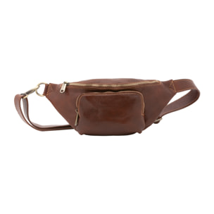 Marsupio da uomo in vera pelle - Modello False - 100% pelle - 30.0 x 15.0 x 8.5 cm