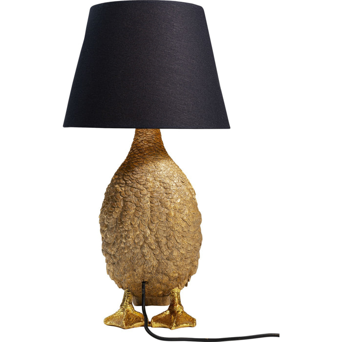 Lampe canard doré et noir Kare Design