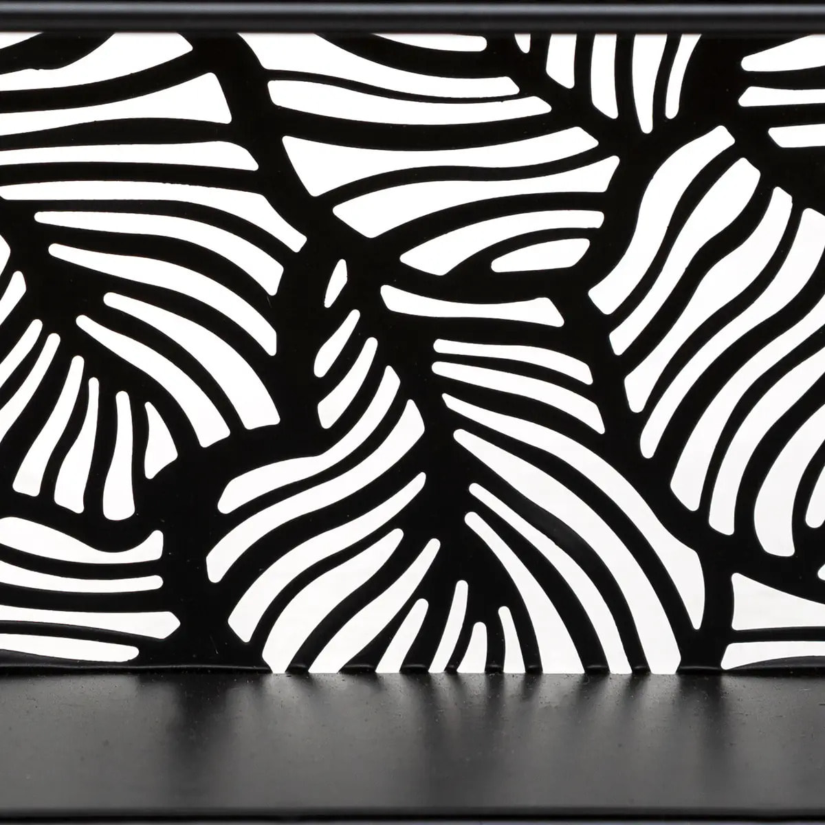 Étagère murale métal noir L.39,3