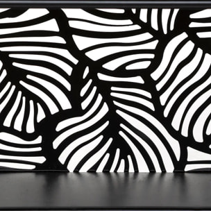 Étagère murale métal noir L.39,3