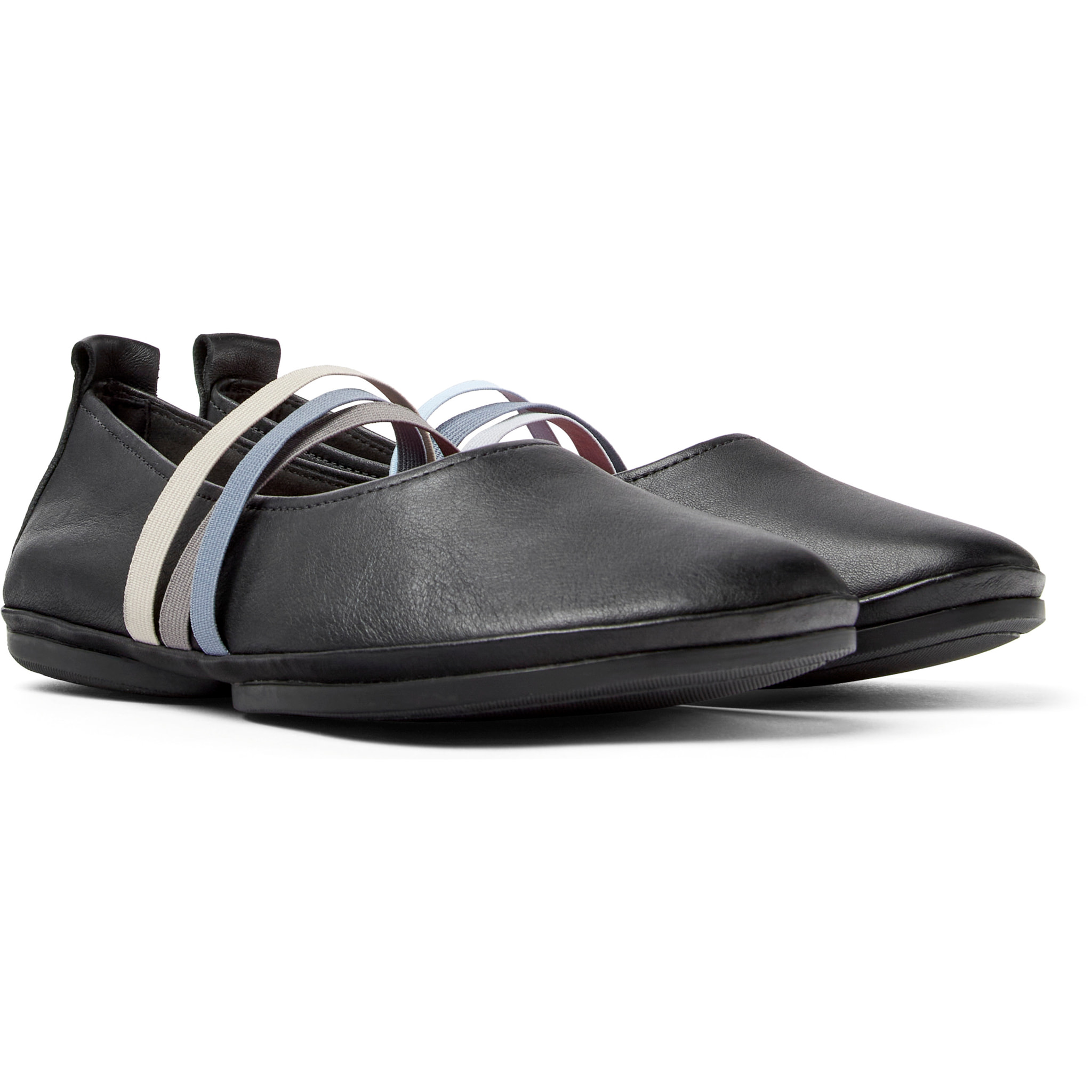 Bailarinas - CAMPER Right Nina Twins - Negro - Cuero liso