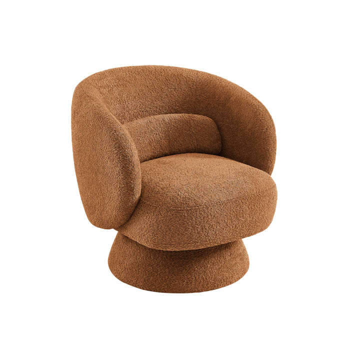 Fauteuil pivotant 360° tissu ELIAS