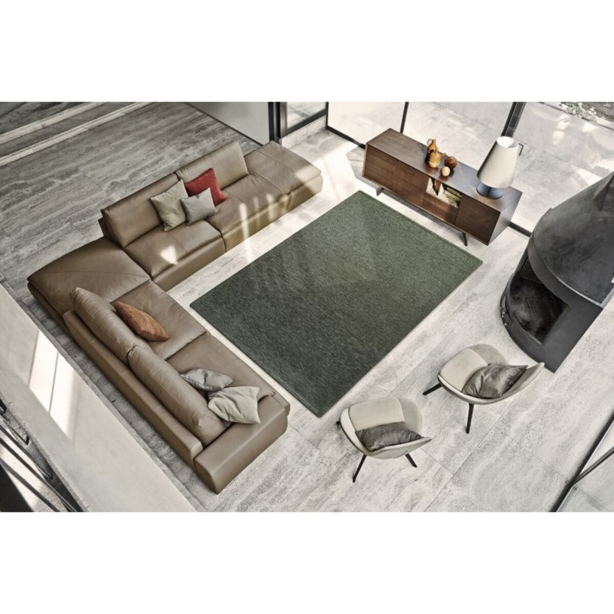 Tappeto Verde Foresta