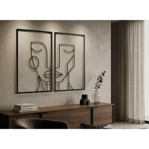 PANNELLO IN FERRO TRIBAL SIMPLY COPPIA CM 60X1X80