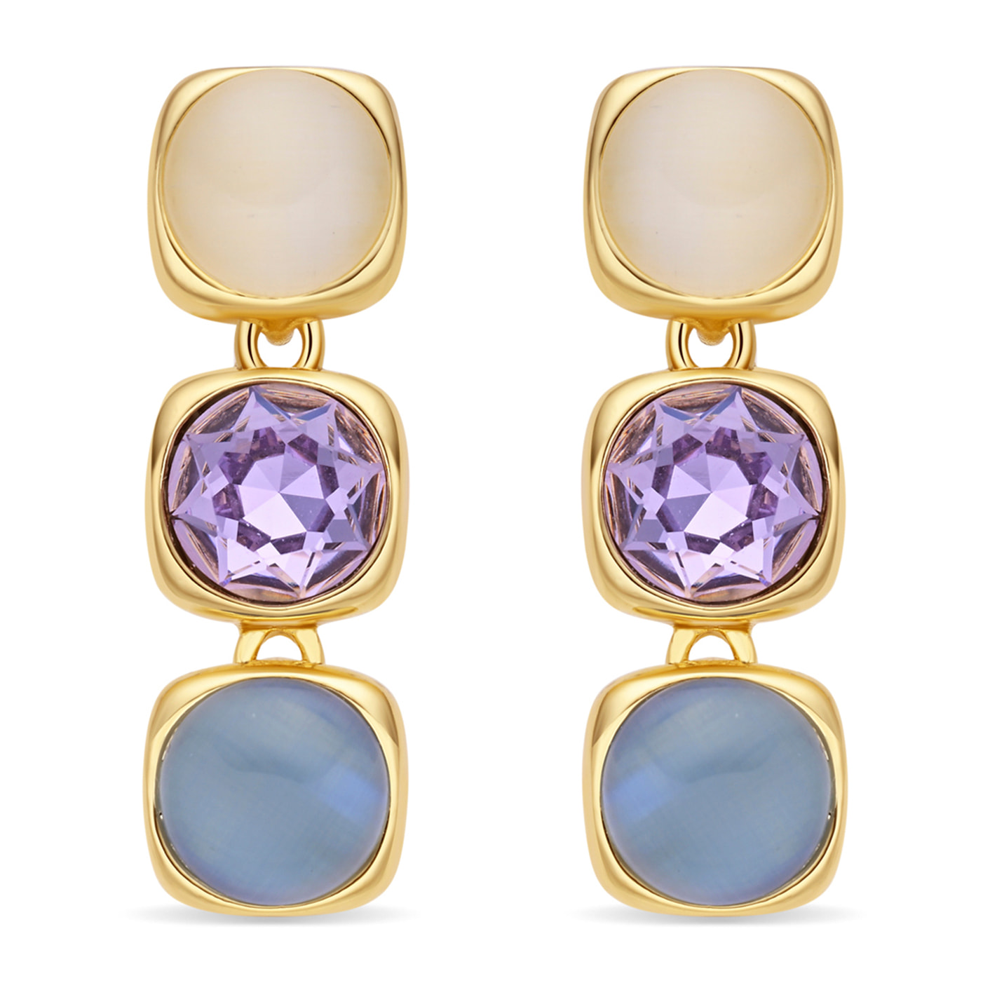 Pendientes Shureo acabado oro amarillo 18k
