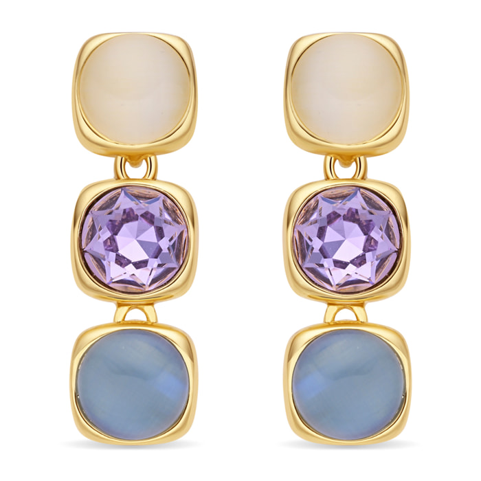 Pendientes Shureo acabado oro amarillo 18k