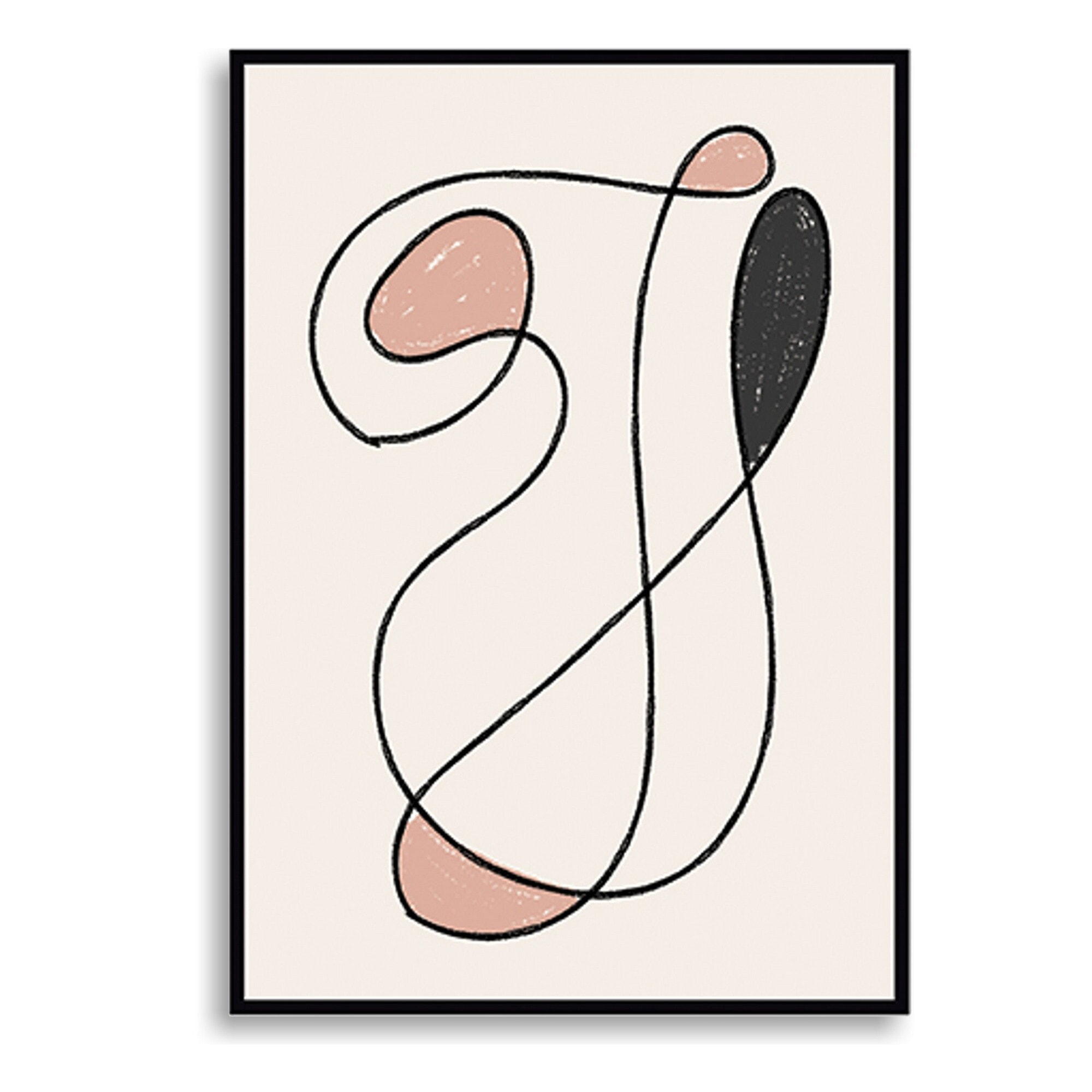 Composition décorative Tomasucci WOMAN, en plastique et PVC, noir, 50 × 3 × 70 cm