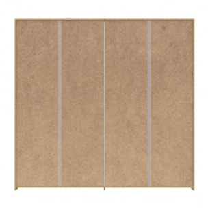 Armoire Dressing 2 portes coulissantes LED & miroir L230cm - IBIZA