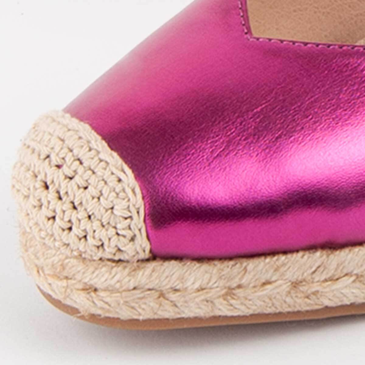 Alpargata De Cuña - Rosa - Altura: 8 Cm