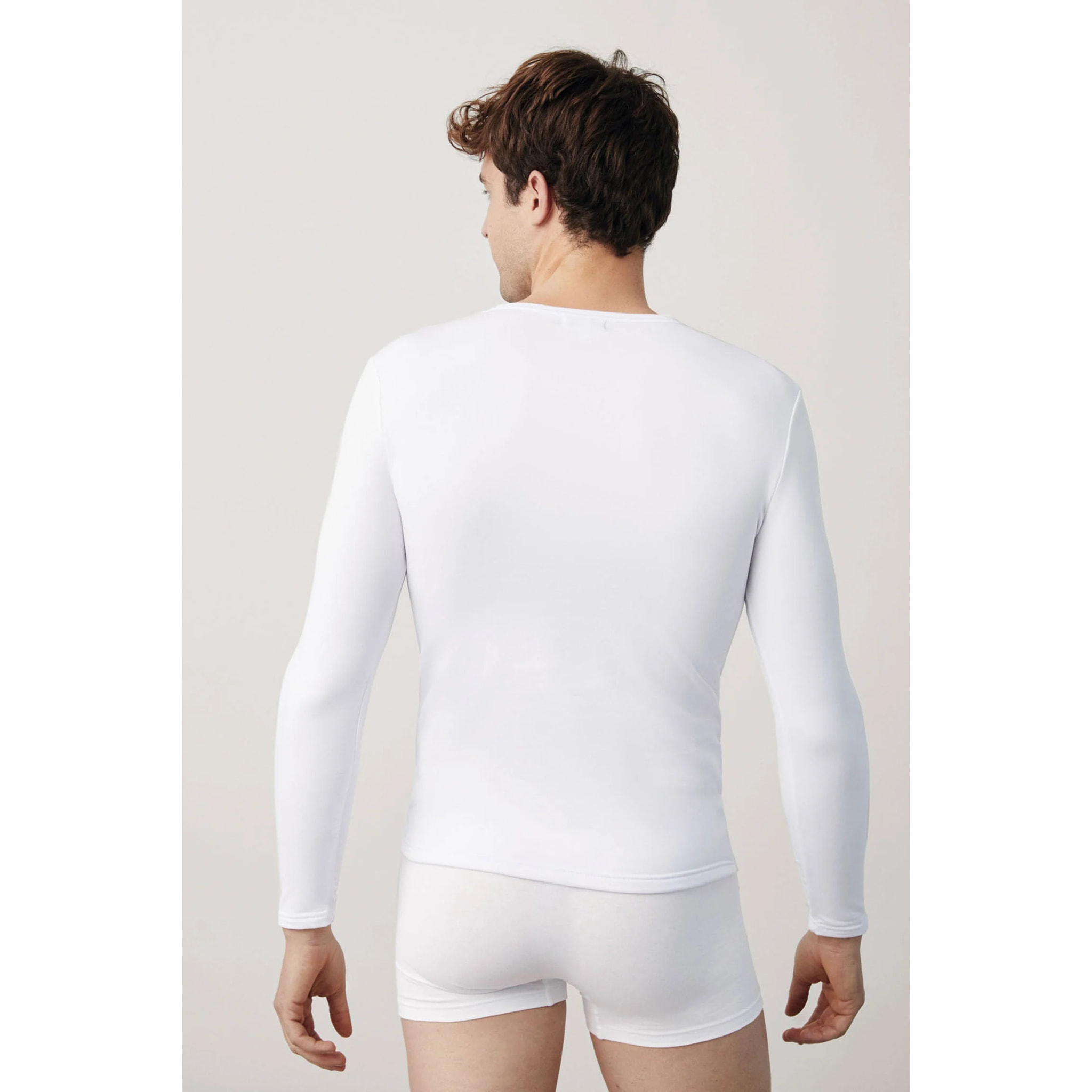 Maglia termica intima bianca a maniche lunghe