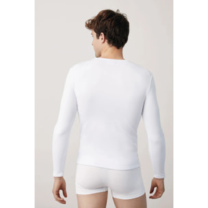 Maglia termica intima bianca a maniche lunghe