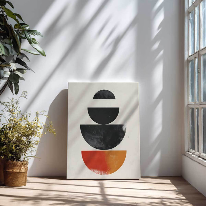 Tableau empilement minimaliste Toile imprimée