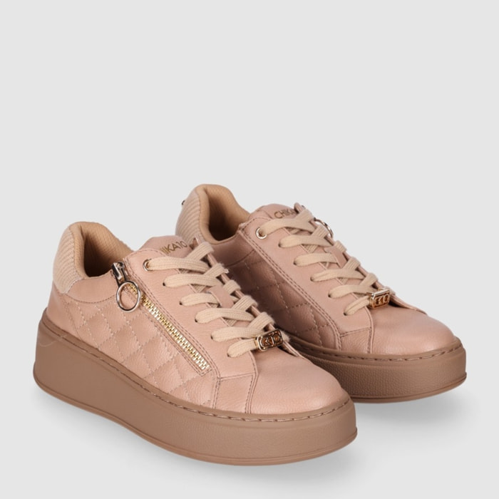 Deportivos - Beig - Tacón: 5 cm