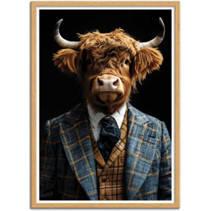 Affiche - Highland Cattle Wild suits - Philippe Hugonnard