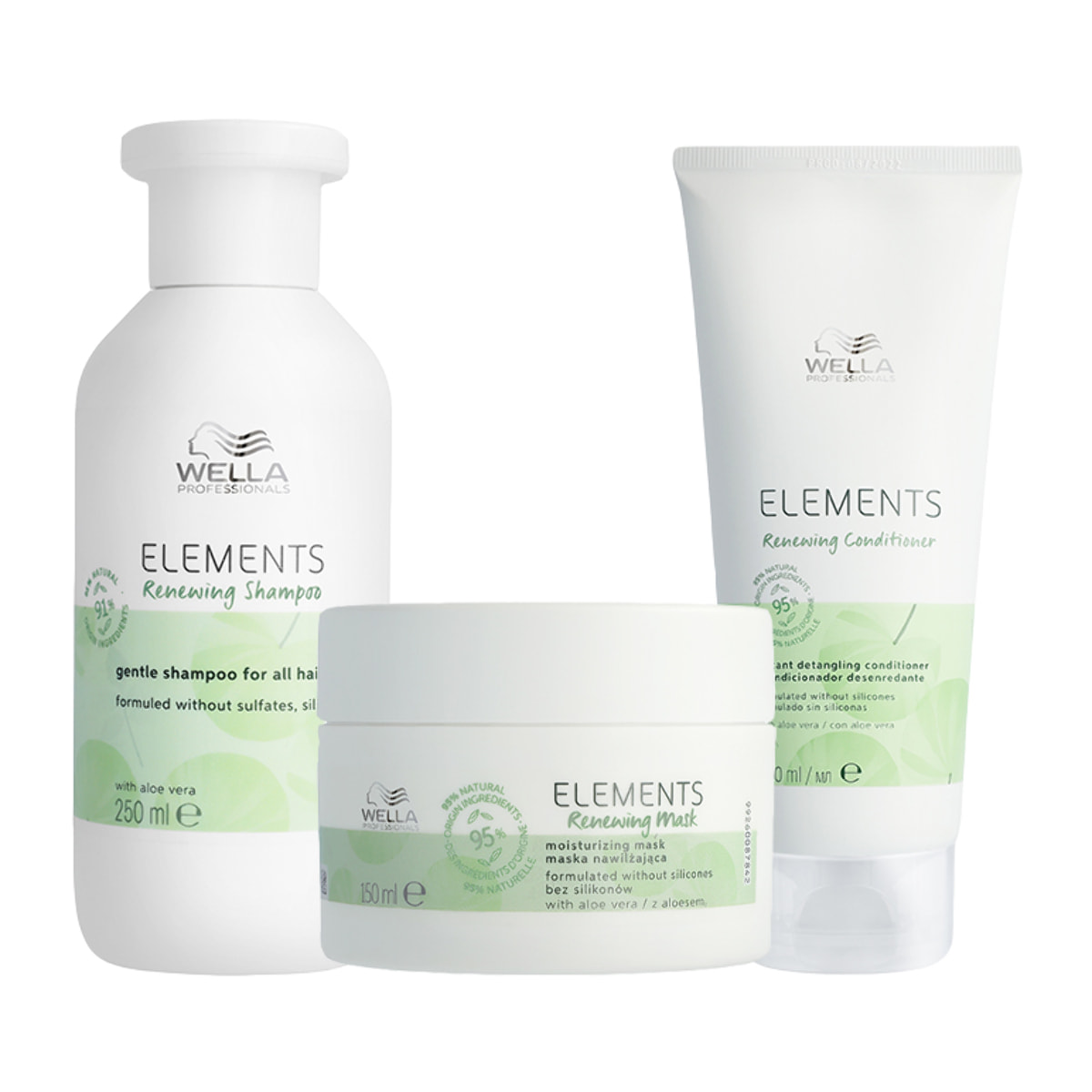 WELLA Kit Elements Renewing Shampoo 250ml + Mask + 150ml Conditioner 200ml
