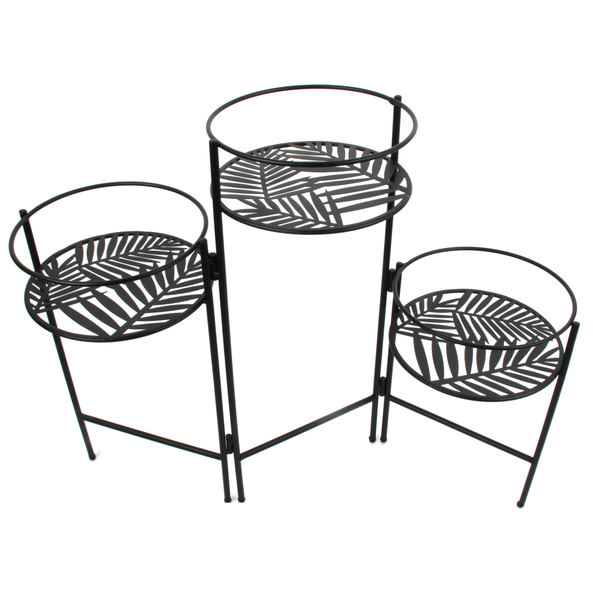 Porte Plantes X3 En Eventail Metal