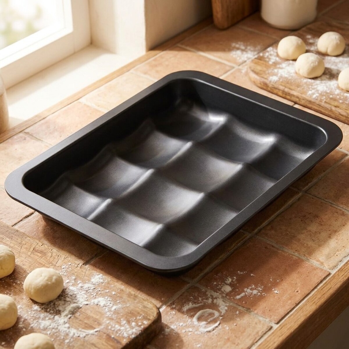 Moule 12 mini pains ou brioches 36 x 27 cm Zenker Black Metallic