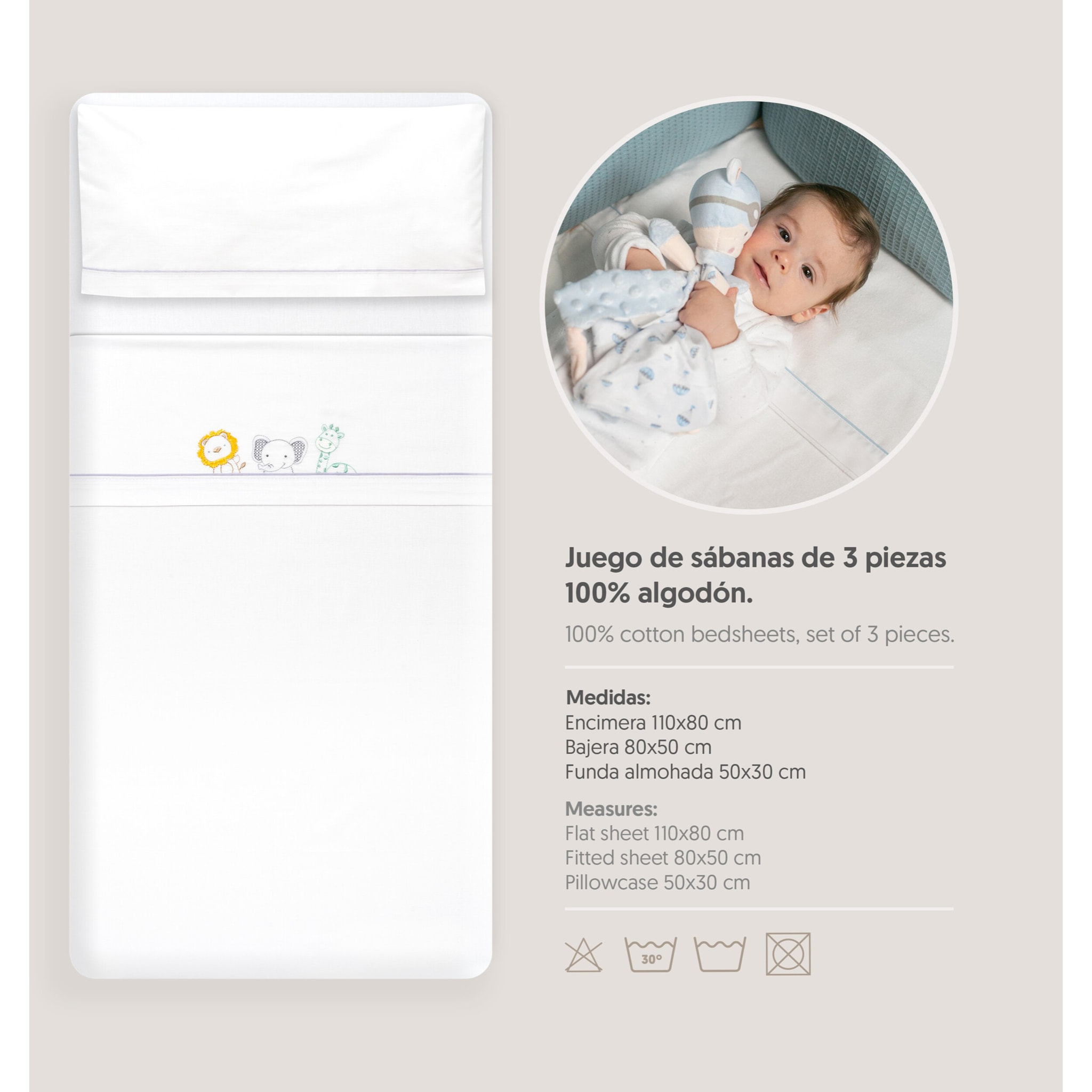 Triptico Coche Selva Blanco