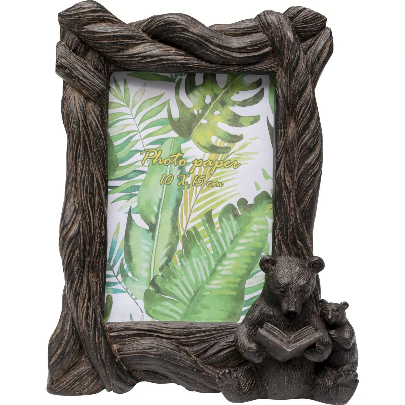 Cadre photo ours lecture 23x18cm Kare Design