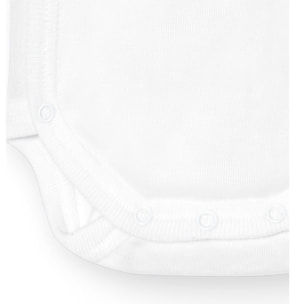 Body cruzado bebé manga corta bambú