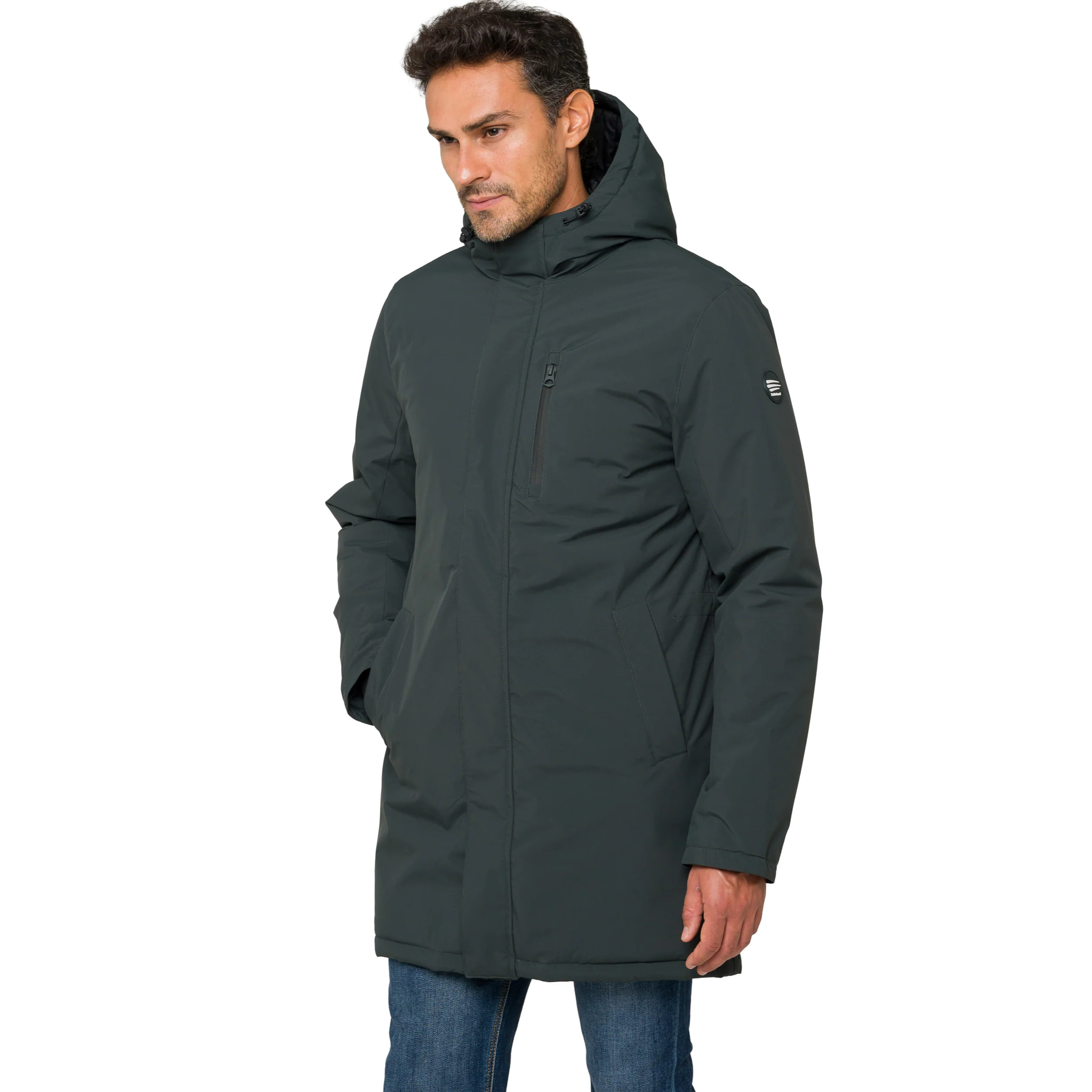 Parka LATEMAR acolchada impermeable verde oscuro