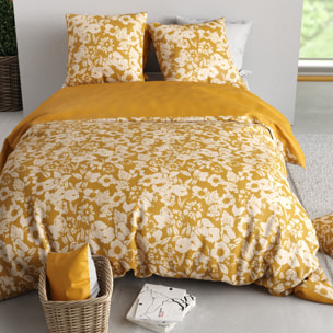 Parure housse de couette 100% coton à motifs gris - molly