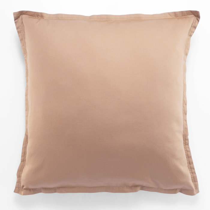Paire de Taies D'oreiller 100% Satin De Coton 110fils Rose