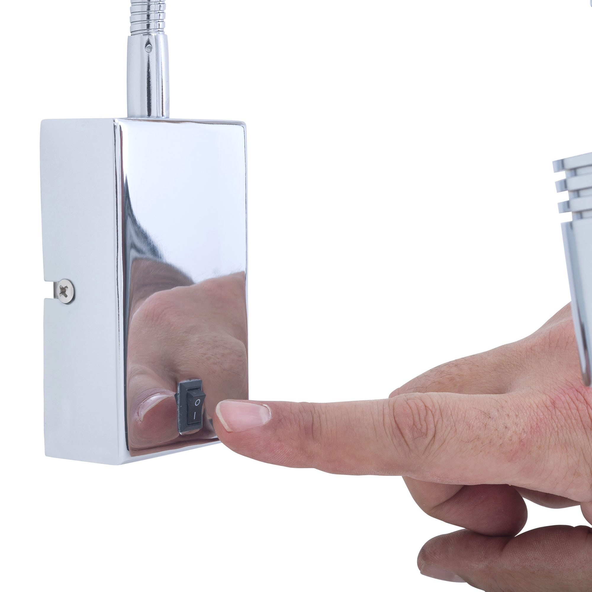 LEDS C4 Luz De Lectura Book Rectangular Surface Led 3W 3000K Cromo 125Lm