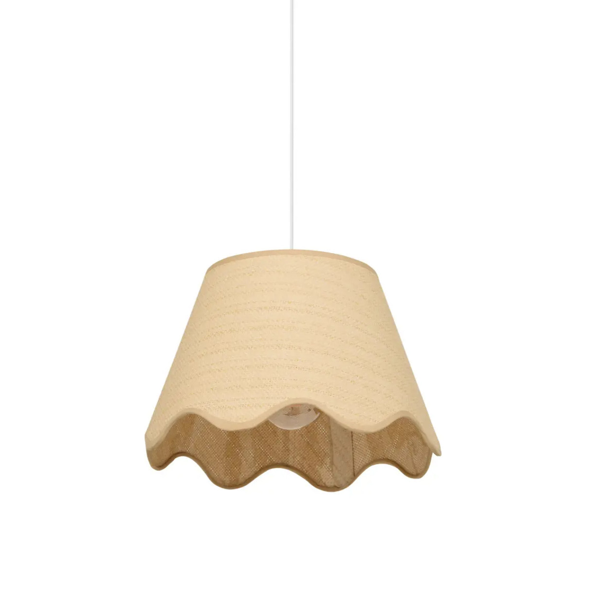 Abat-jour Flore rond D.37cm beige