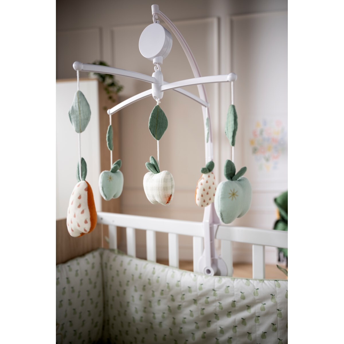 Mobile musical en coton