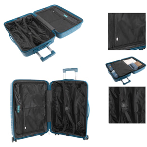 Juego De Maletas Rígidas Pp Itaca Danubio Petroleo