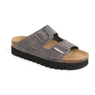 Sandalia Plataforma Gris Mujer BILLOWY GRIS