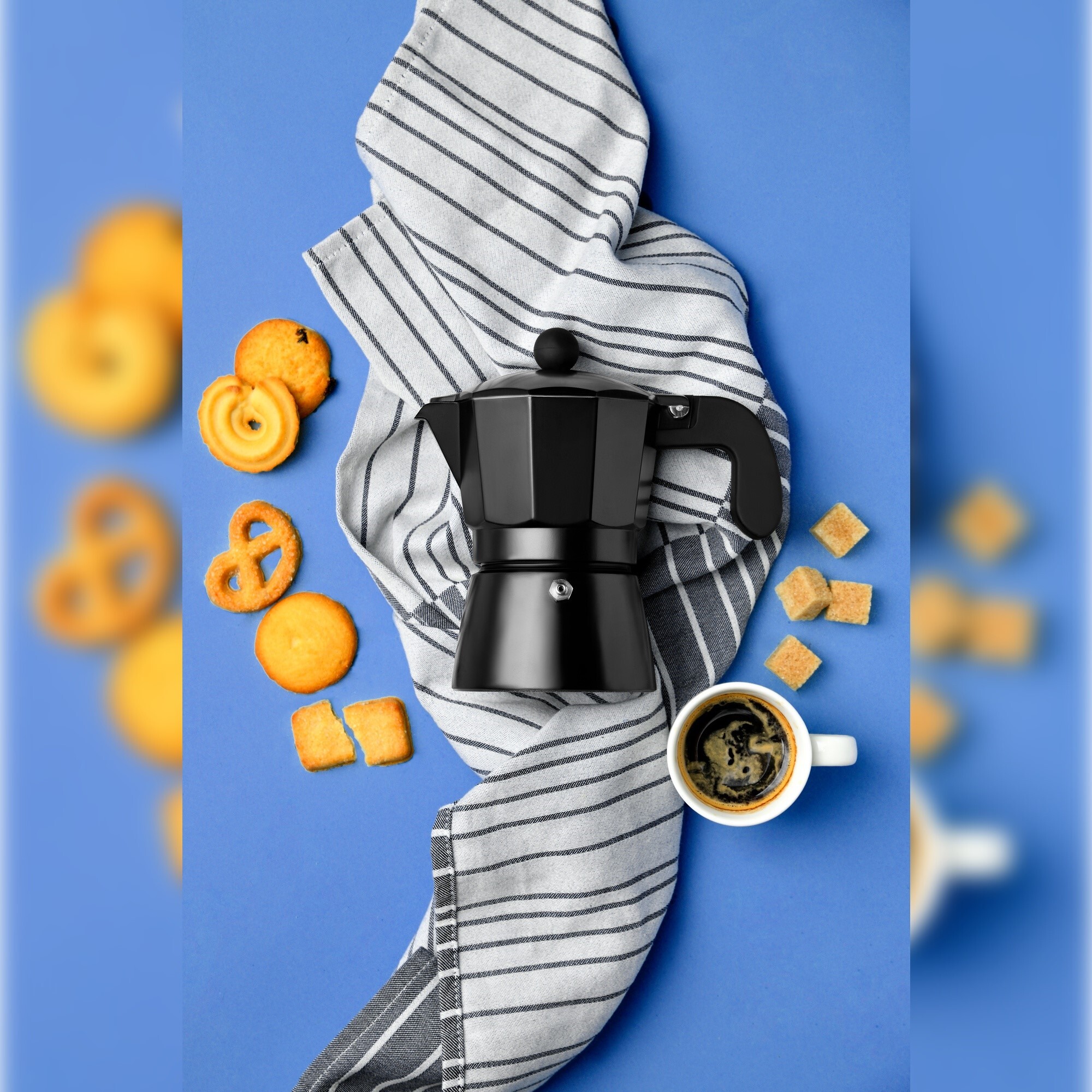 Cafetera de aluminio florencia black