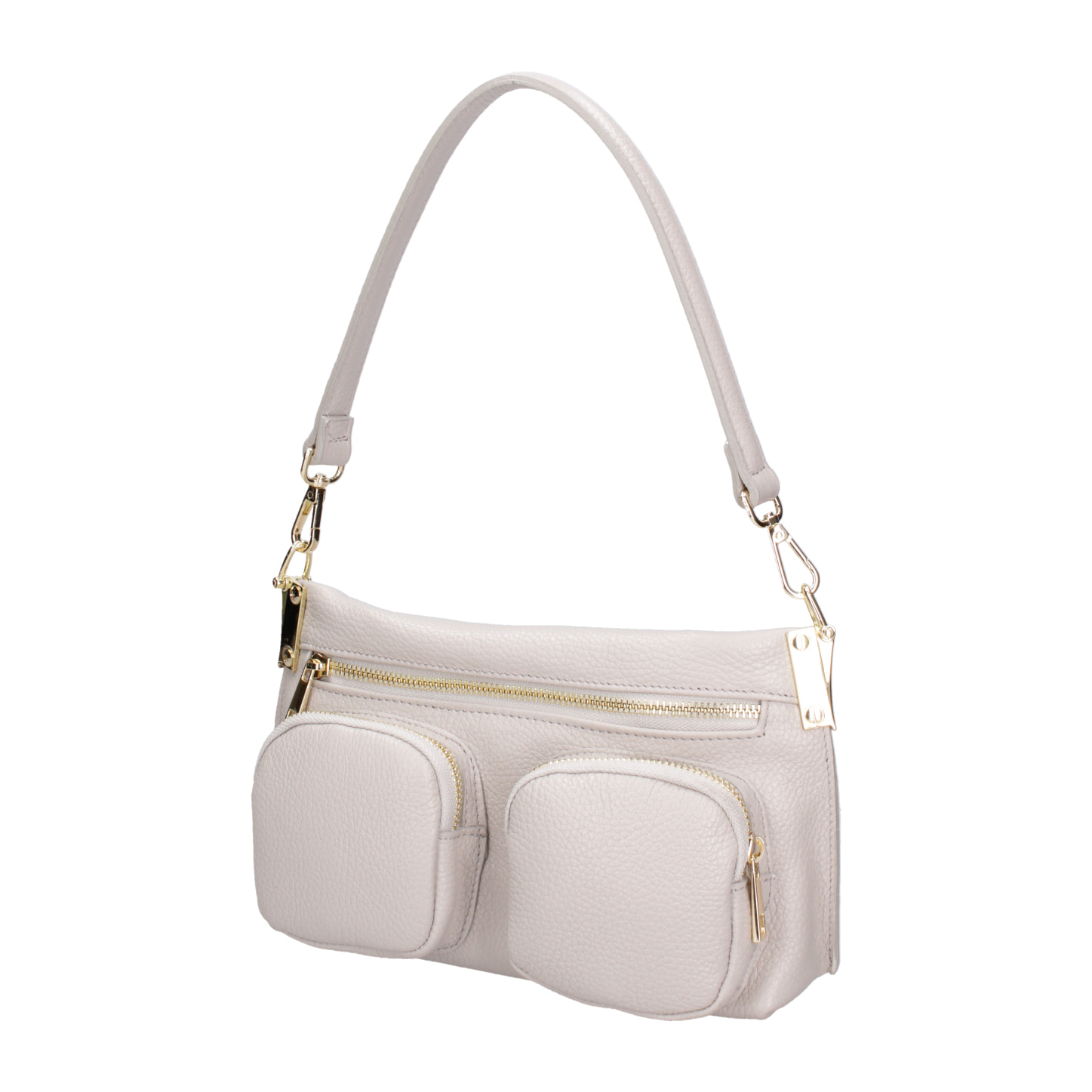 Borsa a spalla da donna In Vera pelle Made in Italy 27x14x8 cm